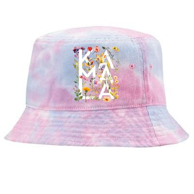 Kamala Harris 2024 Election Floral Flowers Tie-Dyed Bucket Hat