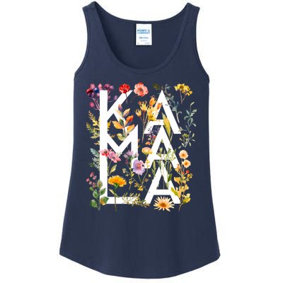 Kamala Harris 2024 Election Floral Flowers Ladies Essential Tank