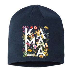 Kamala Harris 2024 Election Floral Flowers Sustainable Beanie