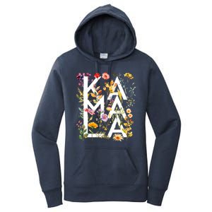 Kamala Harris 2024 Election Floral Flowers Women's Pullover Hoodie