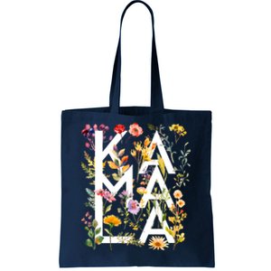 Kamala Harris 2024 Election Floral Flowers Tote Bag