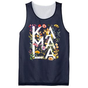 Kamala Harris 2024 Election Floral Flowers Mesh Reversible Basketball Jersey Tank