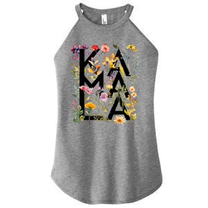 Kamala Harris 2024 Election Floral Flowers Women's Perfect Tri Rocker Tank