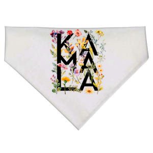 Kamala Harris 2024 Election Floral Flowers USA-Made Doggie Bandana