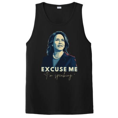 Kamala Harris 2024 Excuse Me IM Speaking Funny Saying PosiCharge Competitor Tank