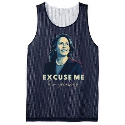 Kamala Harris 2024 Excuse Me IM Speaking Funny Saying Mesh Reversible Basketball Jersey Tank