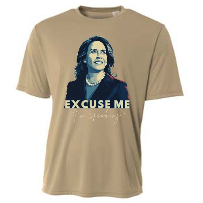 Kamala Harris 2024 Excuse Me IM Speaking Funny Saying Cooling Performance Crew T-Shirt