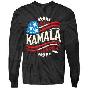 Kamala Harris 2024 For President Campaign Tie-Dye Long Sleeve Shirt