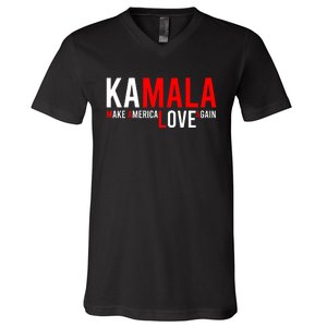 Kamala Harris 2024 For President Make America Love Again V-Neck T-Shirt