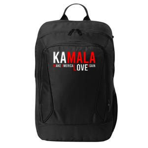 Kamala Harris 2024 For President Make America Love Again City Backpack