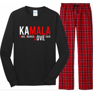 Kamala Harris 2024 For President Make America Love Again Long Sleeve Pajama Set