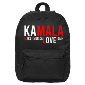 Kamala Harris 2024 For President Make America Love Again 16 in Basic Backpack