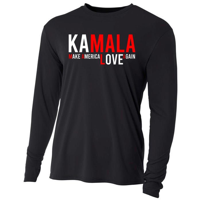 Kamala Harris 2024 For President Make America Love Again Cooling Performance Long Sleeve Crew