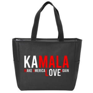 Kamala Harris 2024 For President Make America Love Again Zip Tote Bag