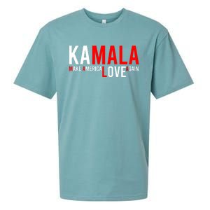 Kamala Harris 2024 For President Make America Love Again Sueded Cloud Jersey T-Shirt