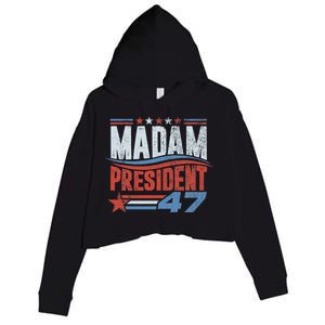 Kamala Harris 2024 For President Election Campaign Crop Fleece Hoodie