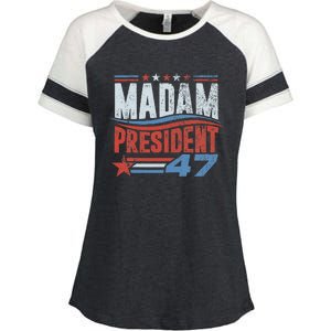 Kamala Harris 2024 For President Election Campaign Enza Ladies Jersey Colorblock Tee