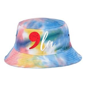 Kamala Harris 2024 President Comma La Funny Tie Dye Newport Bucket Hat