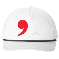 Kamala Harris 2024 President Comma La Funny Snapback Five-Panel Rope Hat