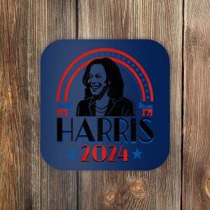 Kamala Harris 2024 Madam President Retro Vote Democrat Women Coaster