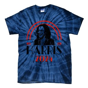 Kamala Harris 2024 Madam President Retro Vote Democrat Women Tie-Dye T-Shirt