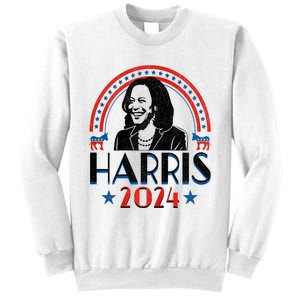 Kamala Harris 2024 Madam President Retro Vote Democrat Women Sweatshirt