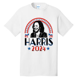 Kamala Harris 2024 Madam President Retro Vote Democrat Women Tall T-Shirt