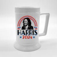 Kamala Harris 2024 Madam President Retro Vote Democrat Women Beer Stein