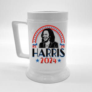 Kamala Harris 2024 Madam President Retro Vote Democrat Women Beer Stein