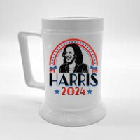 Kamala Harris 2024 Madam President Retro Vote Democrat Women Beer Stein