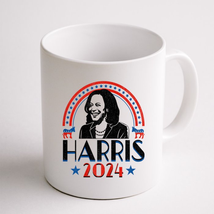 Kamala Harris 2024 Madam President Retro Vote Democrat Women Coffee Mug