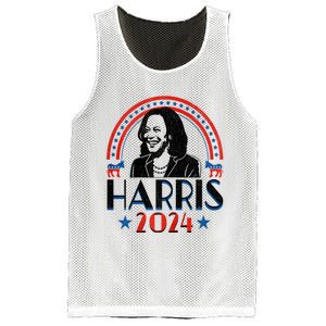 Kamala Harris 2024 Madam President Retro Vote Democrat Women Mesh Reversible Basketball Jersey Tank