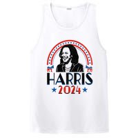 Kamala Harris 2024 Madam President Retro Vote Democrat Women PosiCharge Competitor Tank