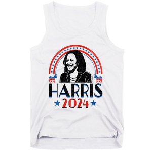 Kamala Harris 2024 Madam President Retro Vote Democrat Women Tank Top