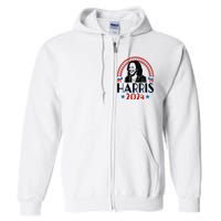 Kamala Harris 2024 Madam President Retro Vote Democrat Women Full Zip Hoodie