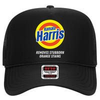 Kamala Harris 2024 Removes Stubborn Orange Stains Humorous High Crown Mesh Back Trucker Hat