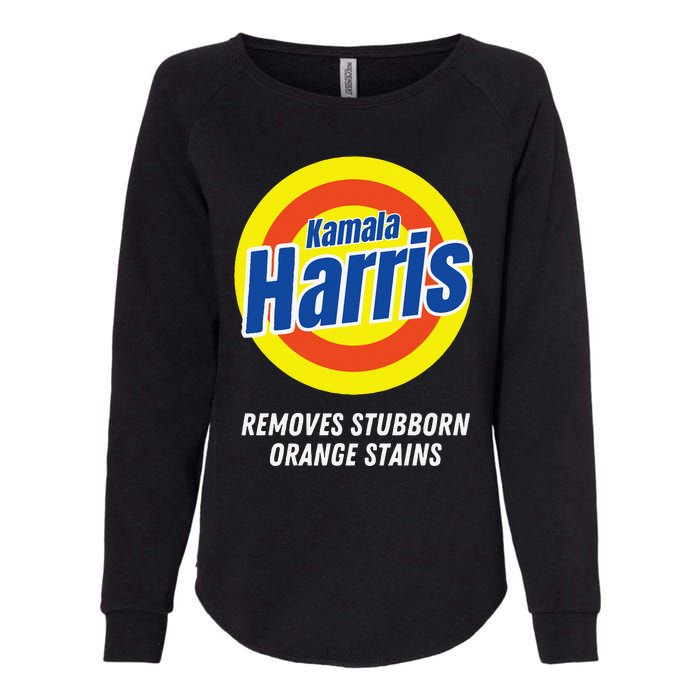 Kamala Harris 2024 Removes Stubborn Orange Stains Humorous Womens California Wash Sweatshirt