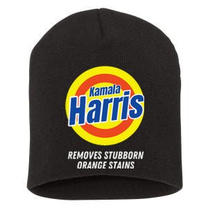 Kamala Harris 2024 Removes Stubborn Orange Stains Humorous Short Acrylic Beanie