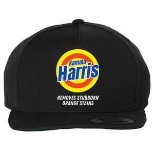 Kamala Harris 2024 Removes Stubborn Orange Stains Humorous Wool Snapback Cap