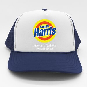 Kamala Harris 2024 Removes Stubborn Orange Stains Humorous Trucker Hat