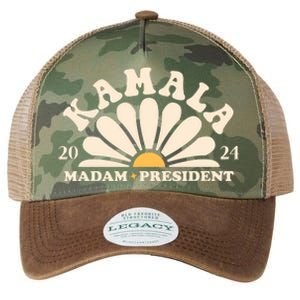 Kamala Harris 2024 Madam President Sunflower Legacy Tie Dye Trucker Hat