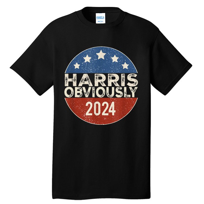 Kamala Harris 2024 Harris Obviously Tall T-Shirt