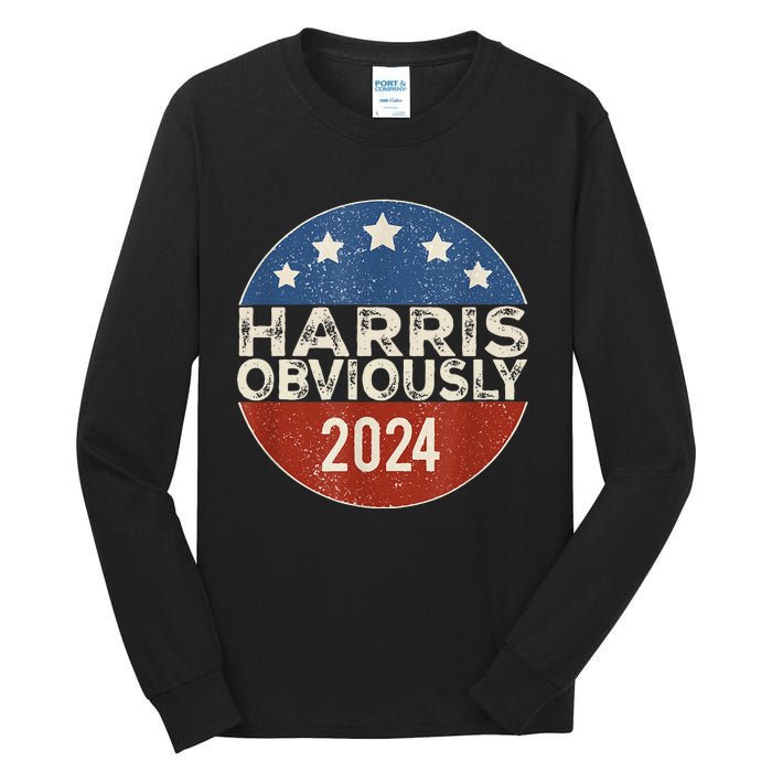 Kamala Harris 2024 Harris Obviously Tall Long Sleeve T-Shirt