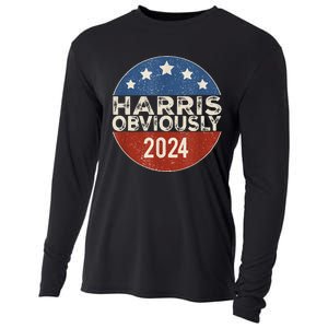 Kamala Harris 2024 Harris Obviously Cooling Performance Long Sleeve Crew