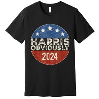 Kamala Harris 2024 Harris Obviously Premium T-Shirt