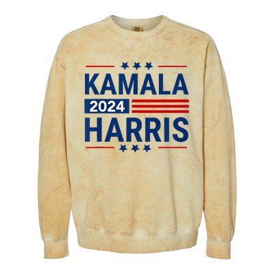 Kamala Harris 2024 Support First Presidente Usa Colorblast Crewneck Sweatshirt