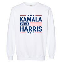 Kamala Harris 2024 Support First Presidente Usa Garment-Dyed Sweatshirt