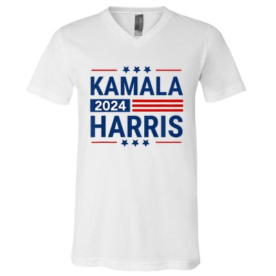 Kamala Harris 2024 Support First Presidente Usa V-Neck T-Shirt