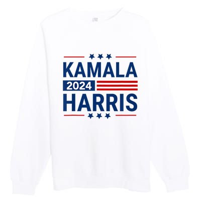 Kamala Harris 2024 Support First Presidente Usa Premium Crewneck Sweatshirt