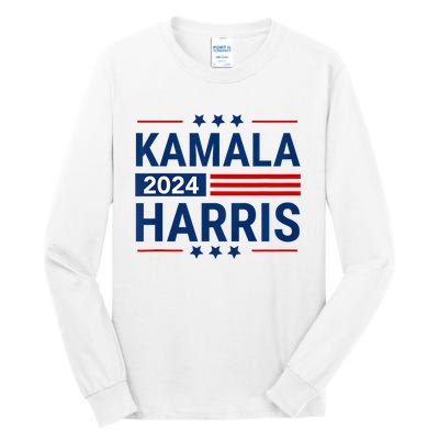 Kamala Harris 2024 Support First Presidente Usa Tall Long Sleeve T-Shirt